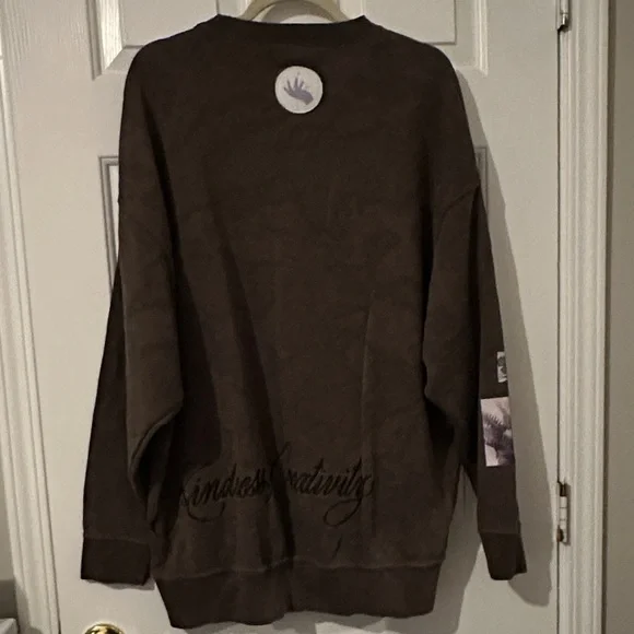 Nike Dark Brown Tie Dye Crewneck Sweater - Picture 3 of 5